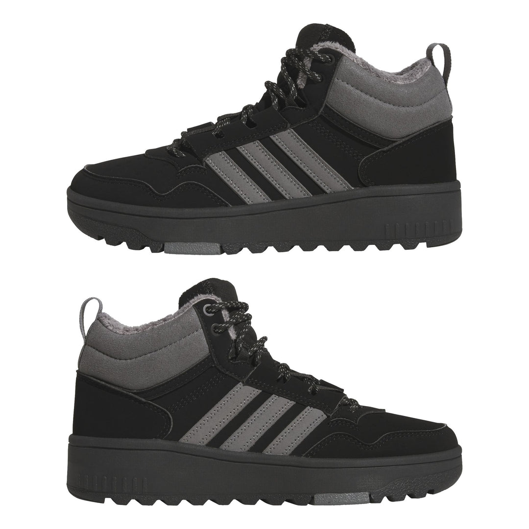 adidas Hoops 4.0 Mid Winterized J - cblack/grefou/cblack