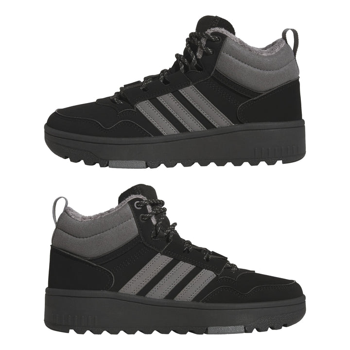 adidas Hoops 4.0 Mid Winterized J - cblack/grefou/cblack