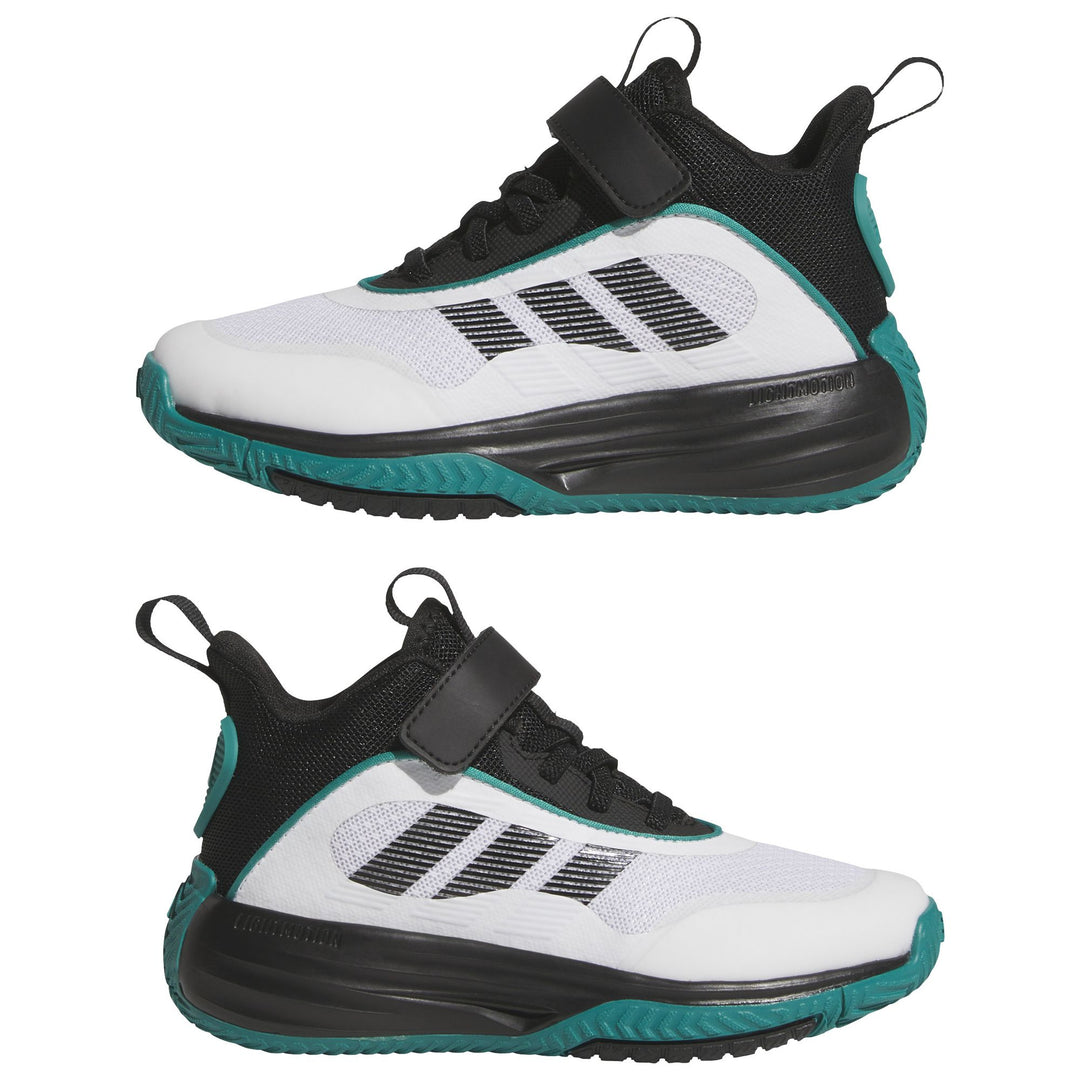 adidas Ownthegame 3.0 K - ftwwht/cblack/purtea