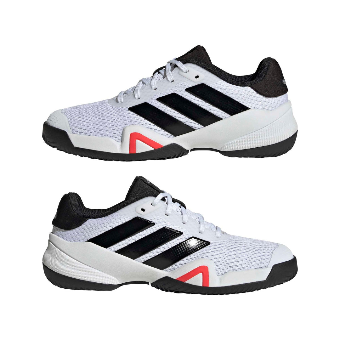 adidas Barricade K - ftwwht/cblack/lucred