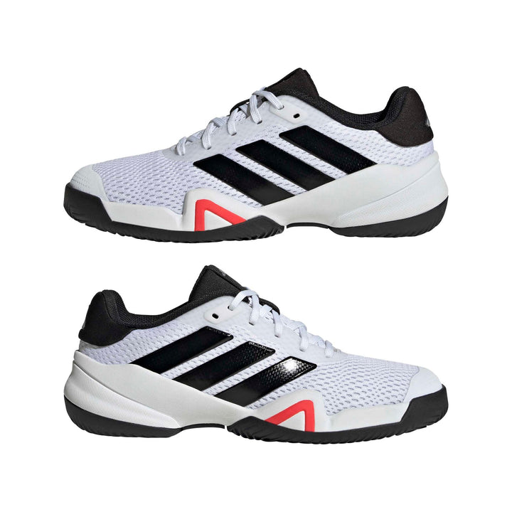 adidas Barricade K - ftwwht/cblack/lucred