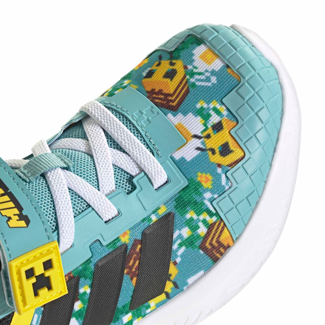 adidas Minecraft Fortarun El C - minton/cblack/yellow