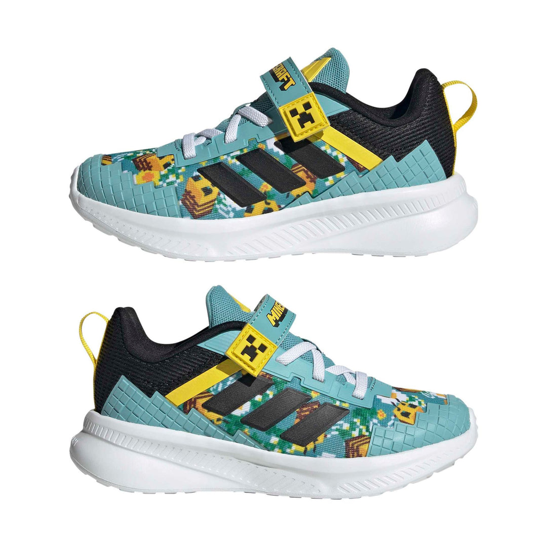 adidas Minecraft Fortarun El C - minton/cblack/yellow