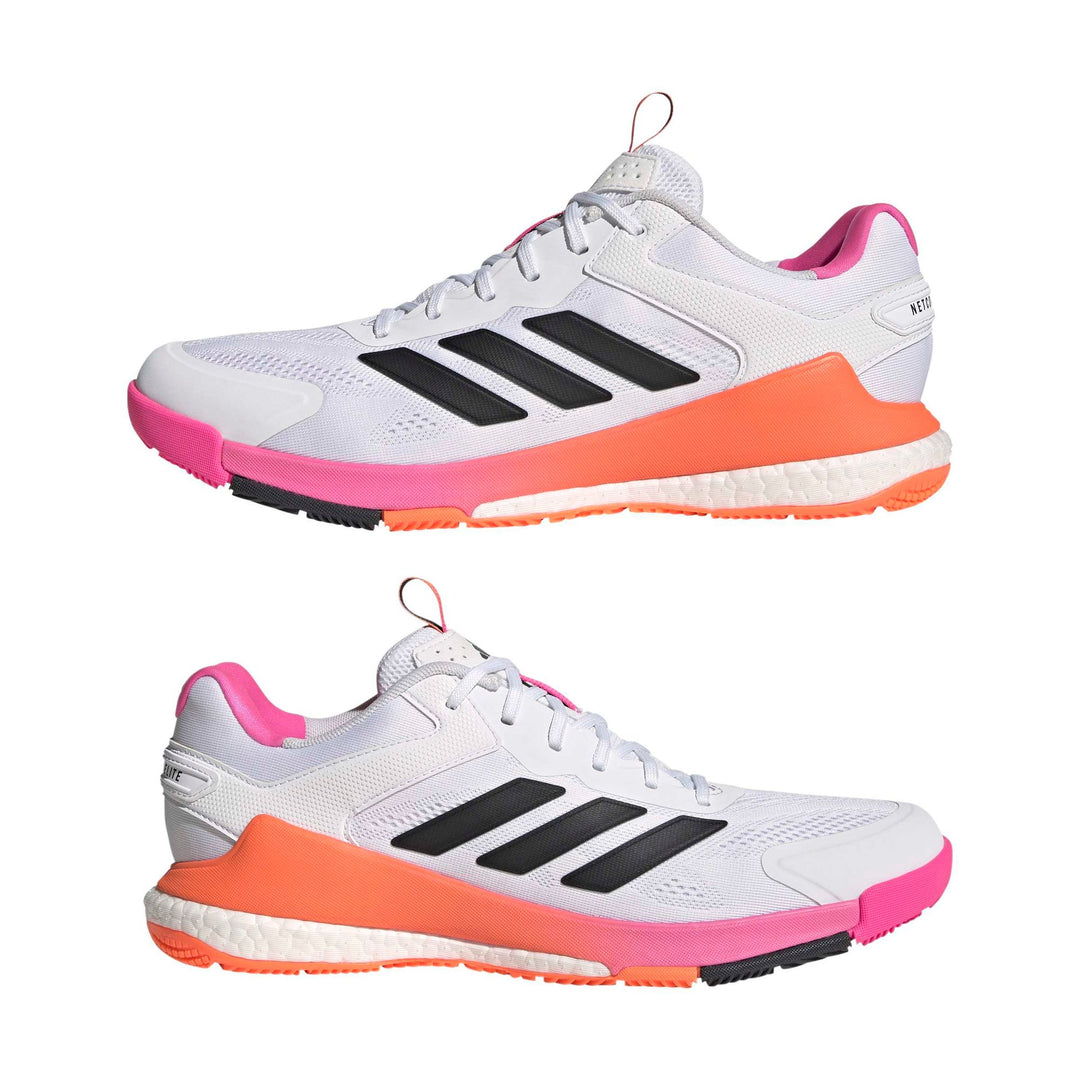 adidas Netcourt Pro - ftwwht/carbon/lucpnk
