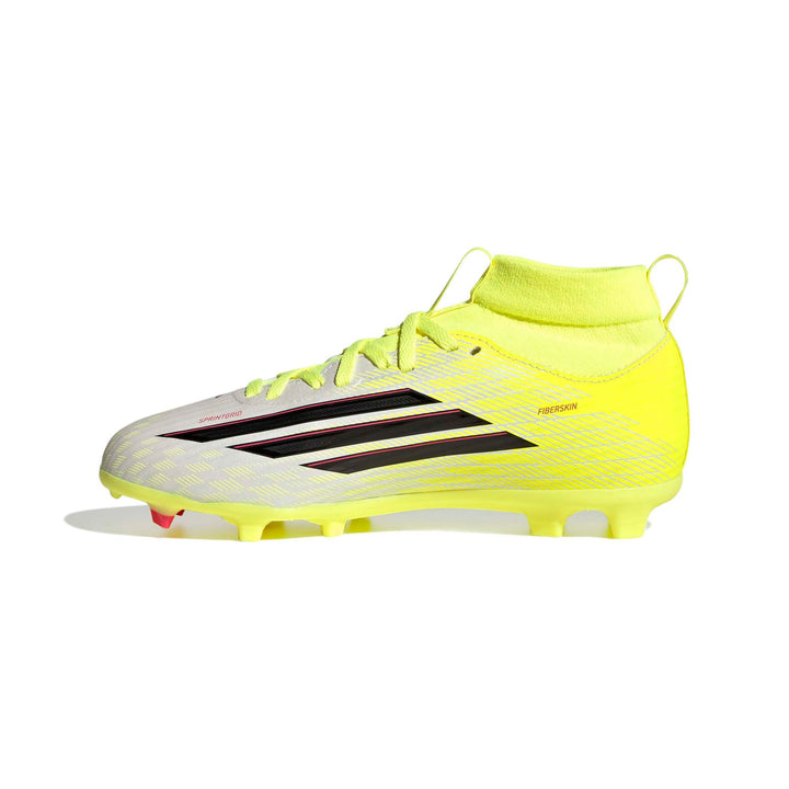 adidas F50 League Mid Fg/Mg J - tesoye/cblack/lucred