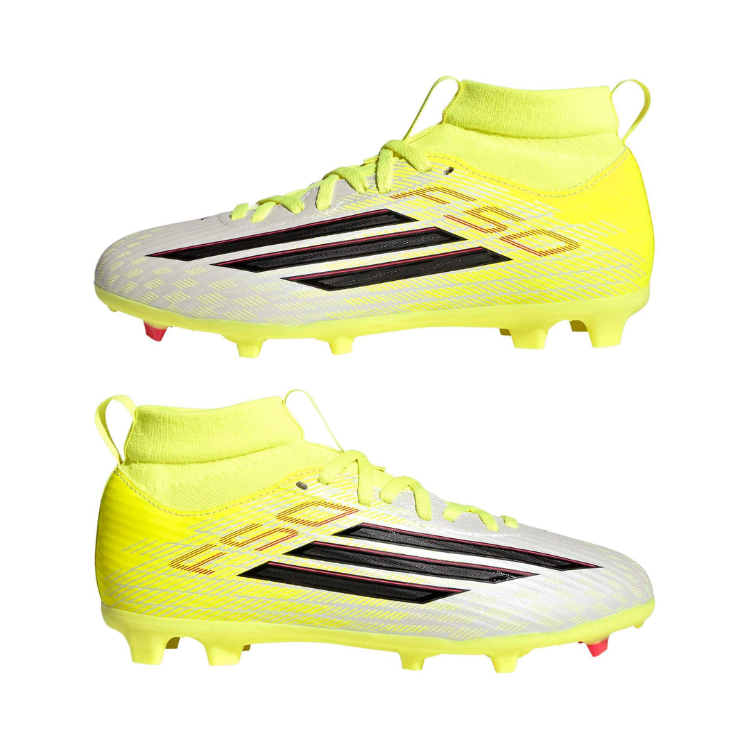 adidas F50 League Mid Fg/Mg J - tesoye/cblack/lucred