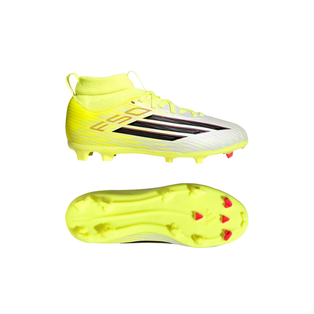 adidas F50 League Mid Fg/Mg J - tesoye/cblack/lucred