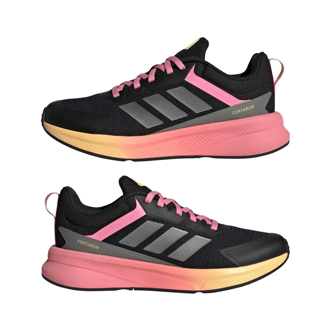 adidas Fortarun 4.0 J - cblack/ironmt/blipnk