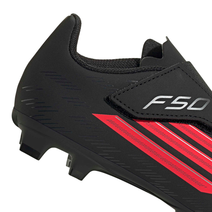 adidas F50 Club Vel Fg/Mg J - cblack/lucred/cblack