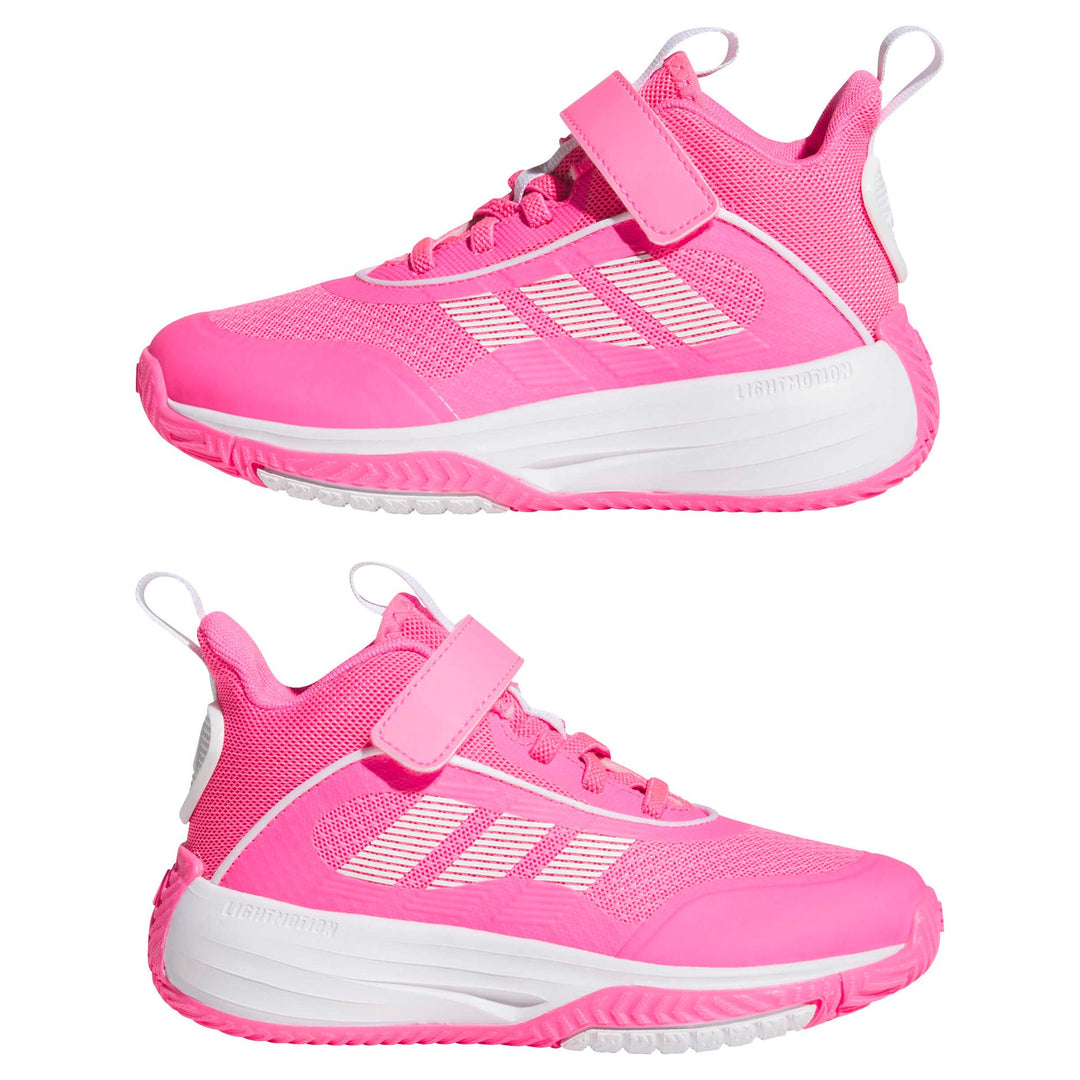 adidas Ownthegame 3.0 K - lucpnk/ftwwht/lucpnk