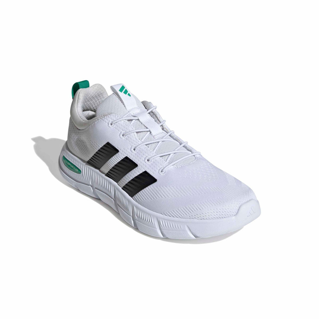adidas Cloudfoam Flex - Elastic Laces - ftwwht/cblack/cougrn