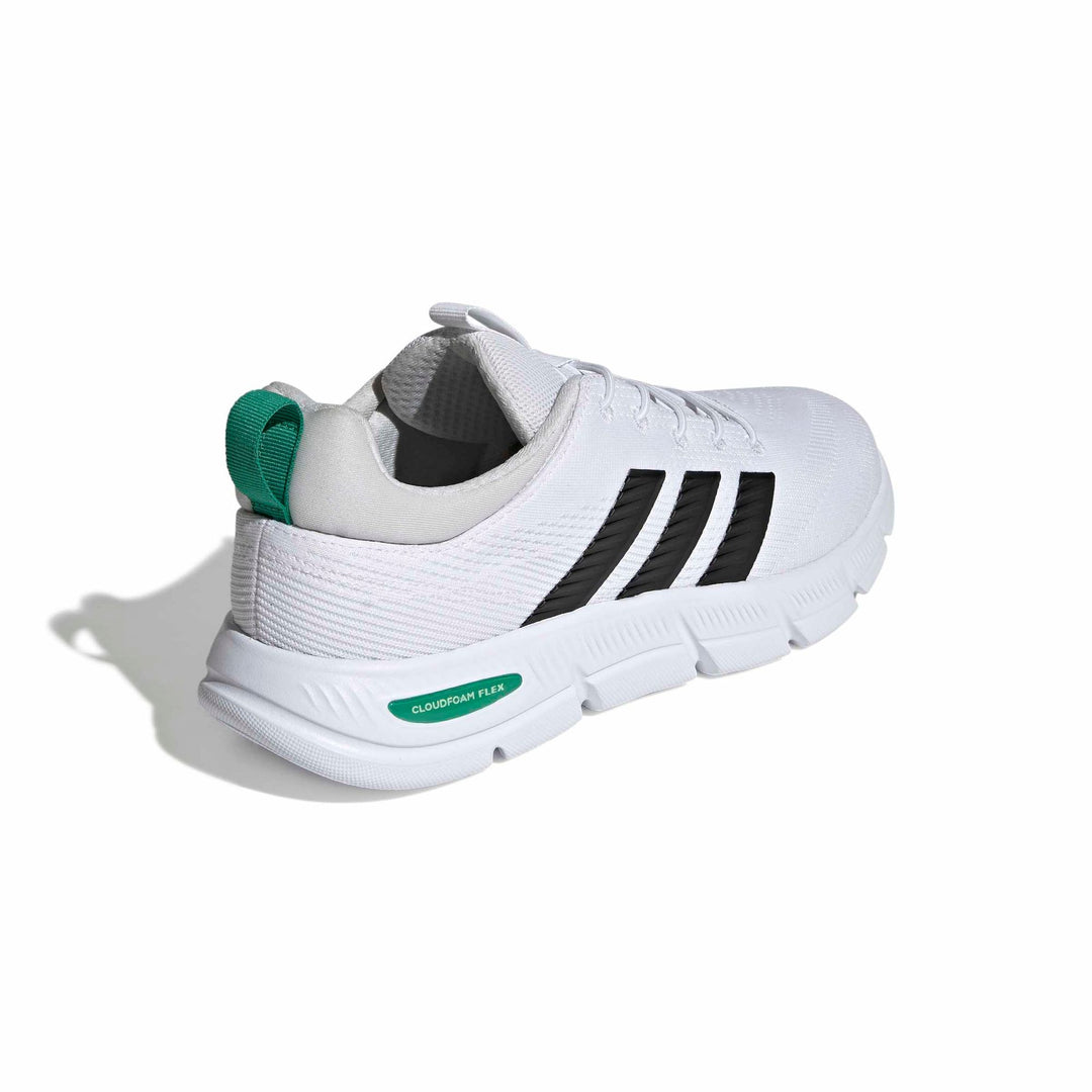 adidas Cloudfoam Flex - Elastic Laces - ftwwht/cblack/cougrn