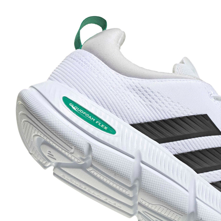 adidas Cloudfoam Flex - Elastic Laces - ftwwht/cblack/cougrn