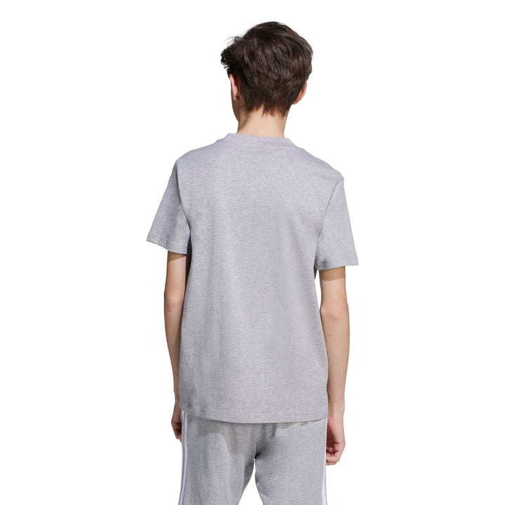 adidas J Bl Tee 160 - mgreyh/white