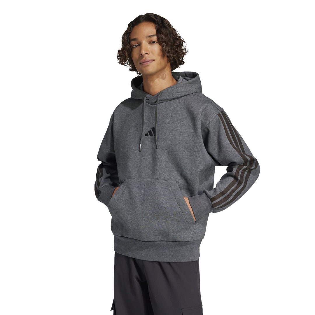 adidas M 3S Fl Hd - dgreyh/black