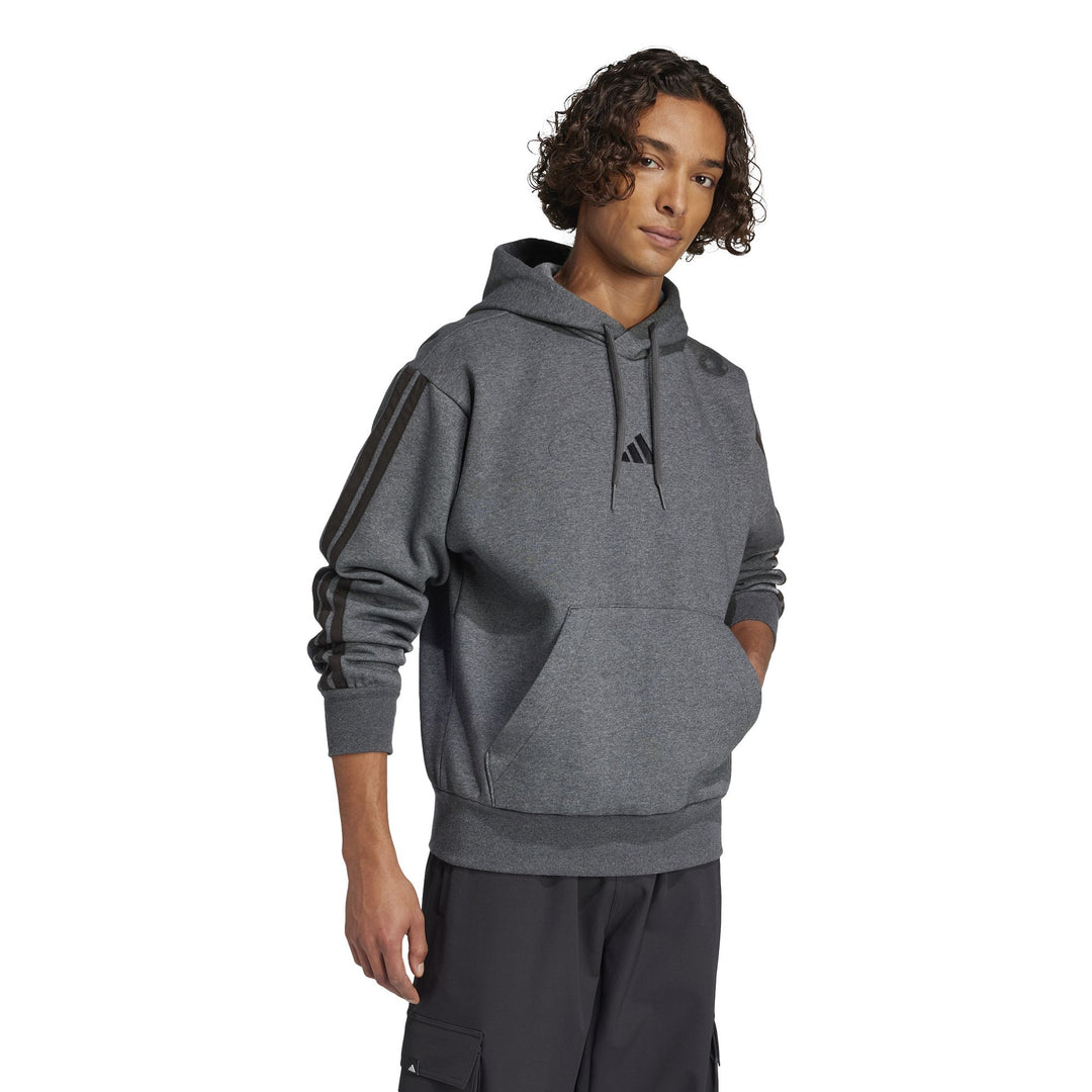 adidas M 3S Fl Hd - dgreyh/black