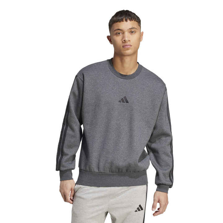 adidas M 3S Fl Swt - dgreyh/black