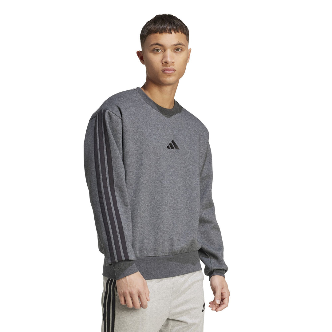 adidas M 3S Fl Swt - dgreyh/black