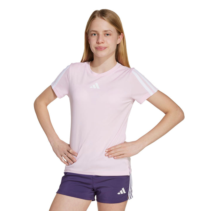 adidas Jg Tr-Es 3S Tee - clpink/white