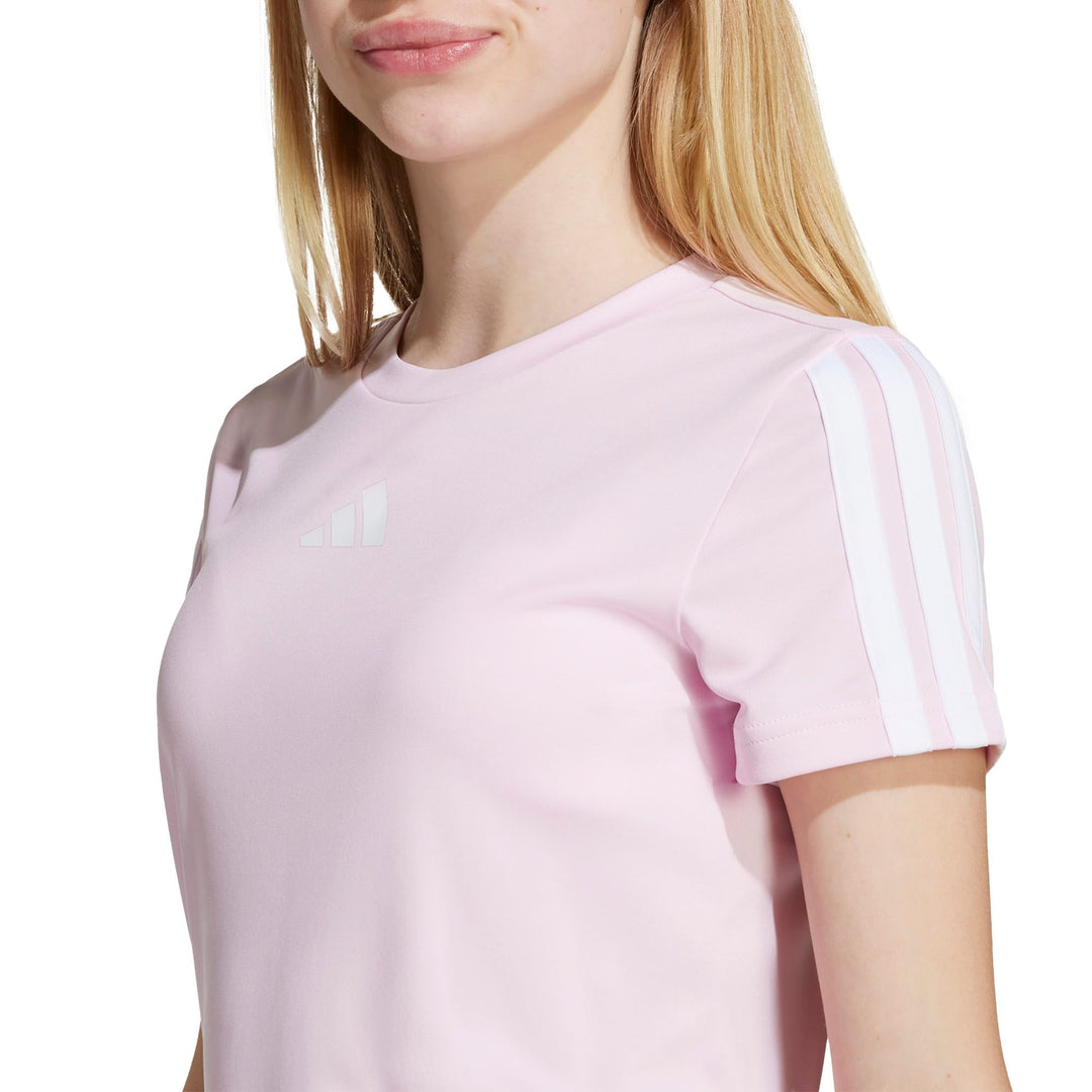 adidas Jg Tr-Es 3S Tee - clpink/white
