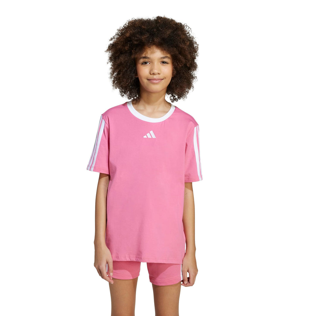 adidas Jg 3S Bf Tee - pnkfus/white