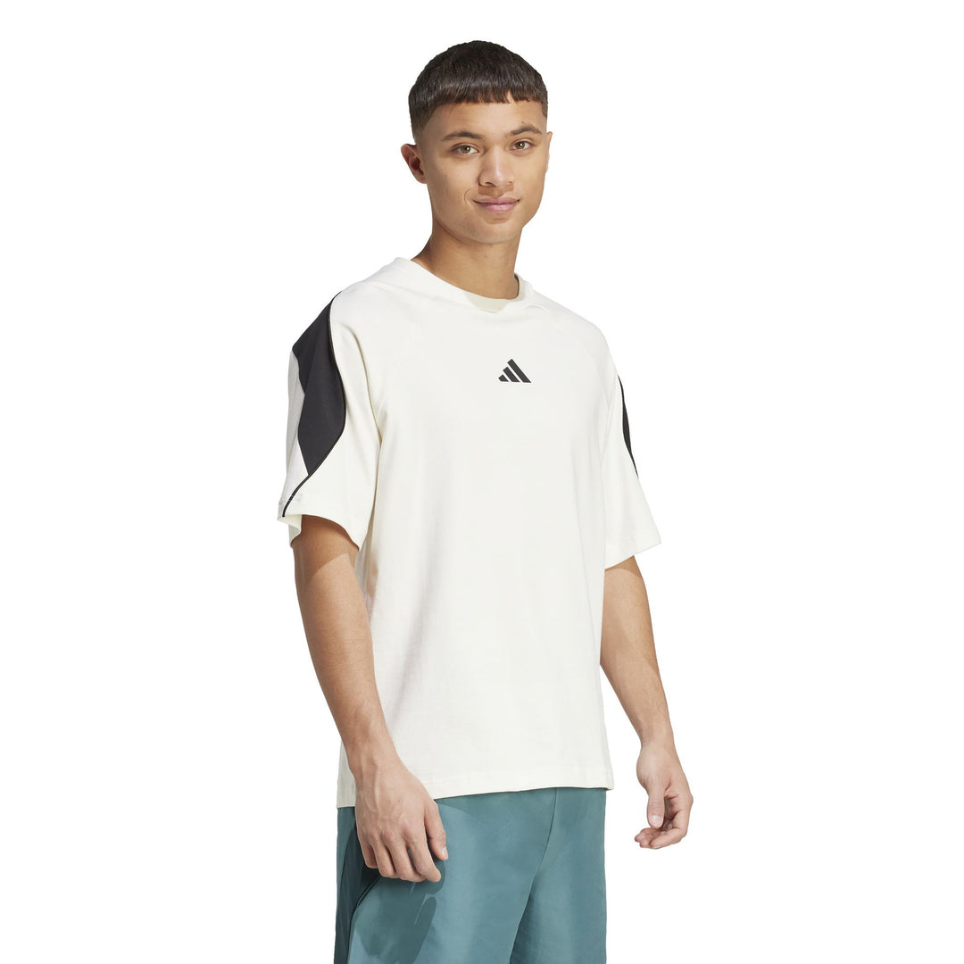 adidas M Stadium Tee - owhite/black