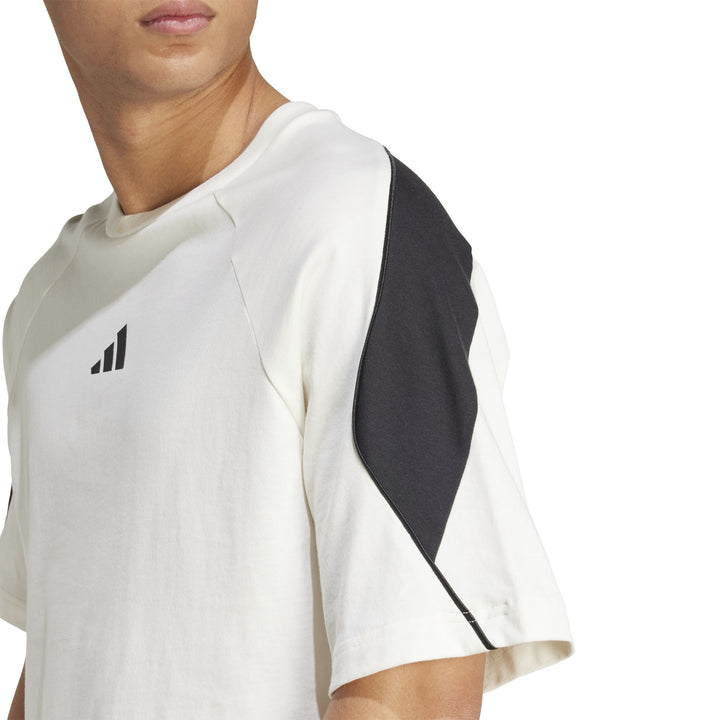adidas M Stadium Tee - owhite/black