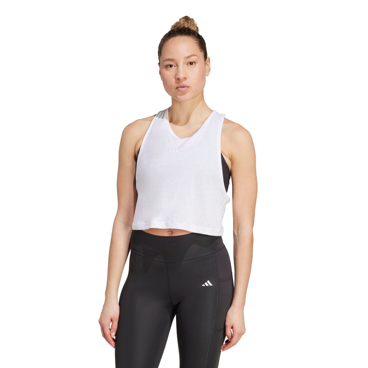 adidas Yga  Es Crop Tk - white