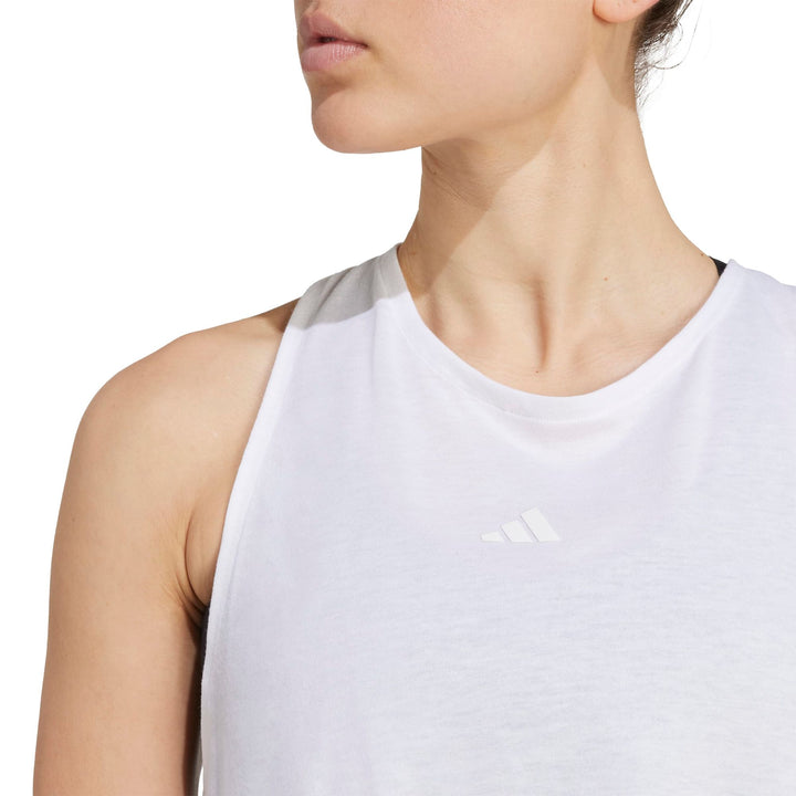 adidas Yga  Es Crop Tk - white