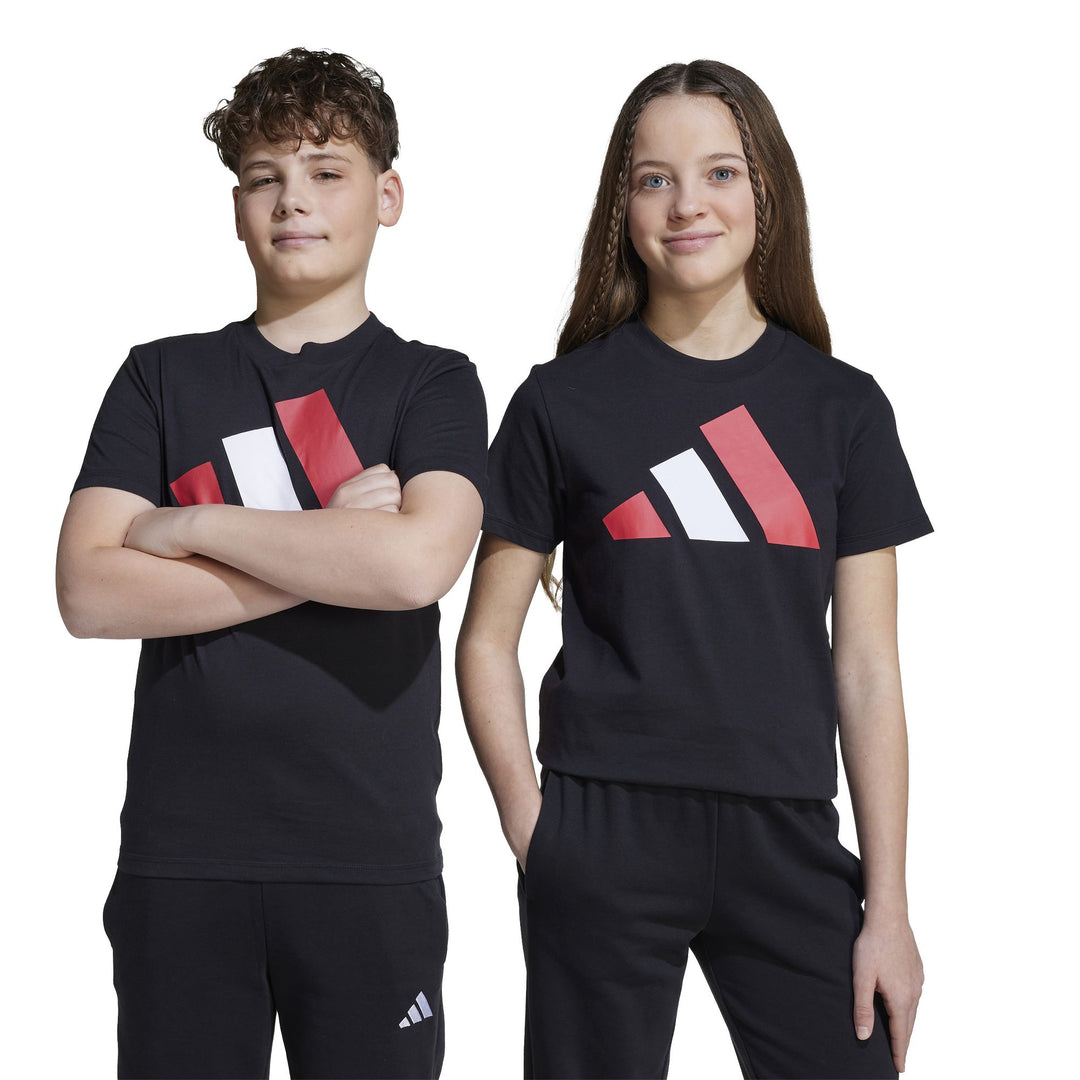 adidas J Bl Tee 160 - black/purrub/white