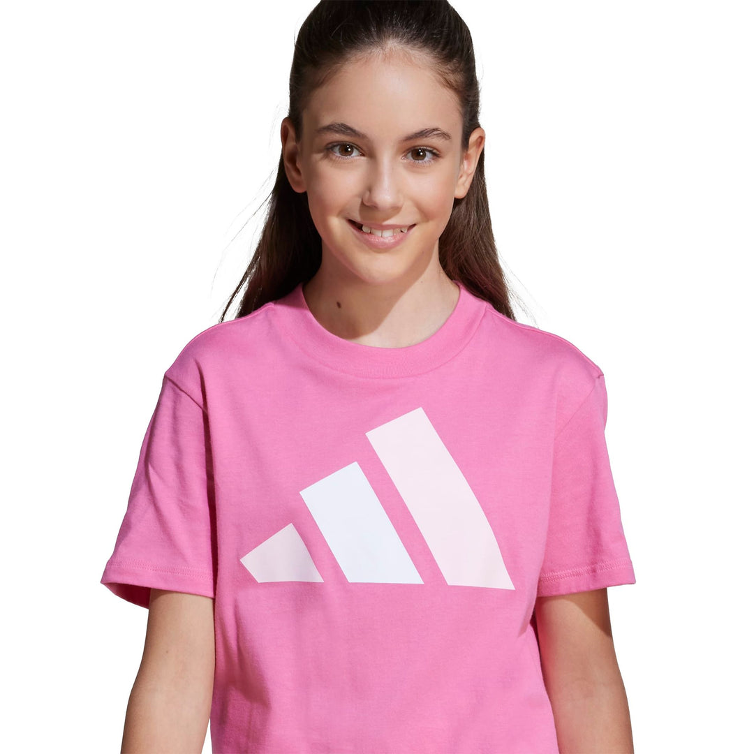 adidas J Bl Tee 160 - pnkfus/clpink/white
