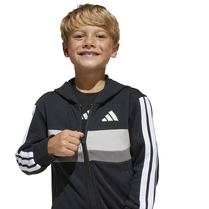adidas Lk 3S Tib Fl Ts - black/white/gretwo
