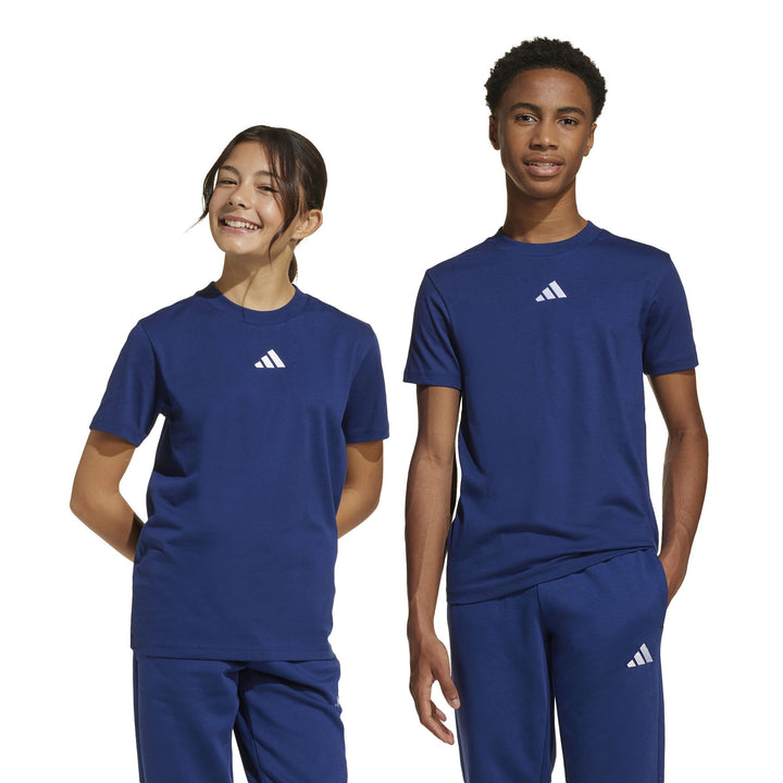 adidas J Sl Tee 160 - dkblue/white