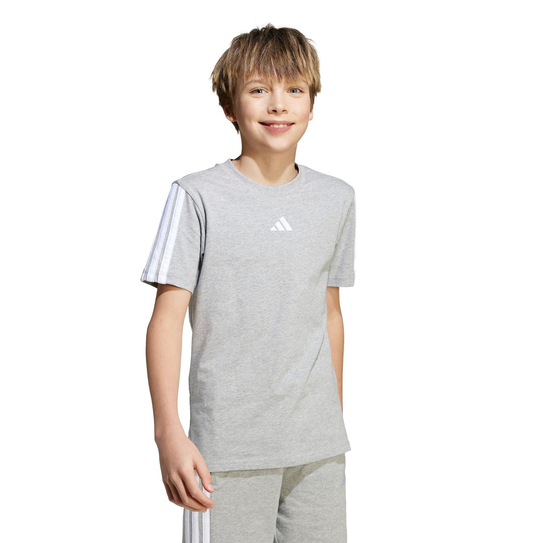 adidas J 3S Tee 160 - mgreyh/white