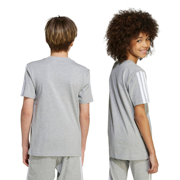 adidas J 3S Tee 160 - mgreyh/white