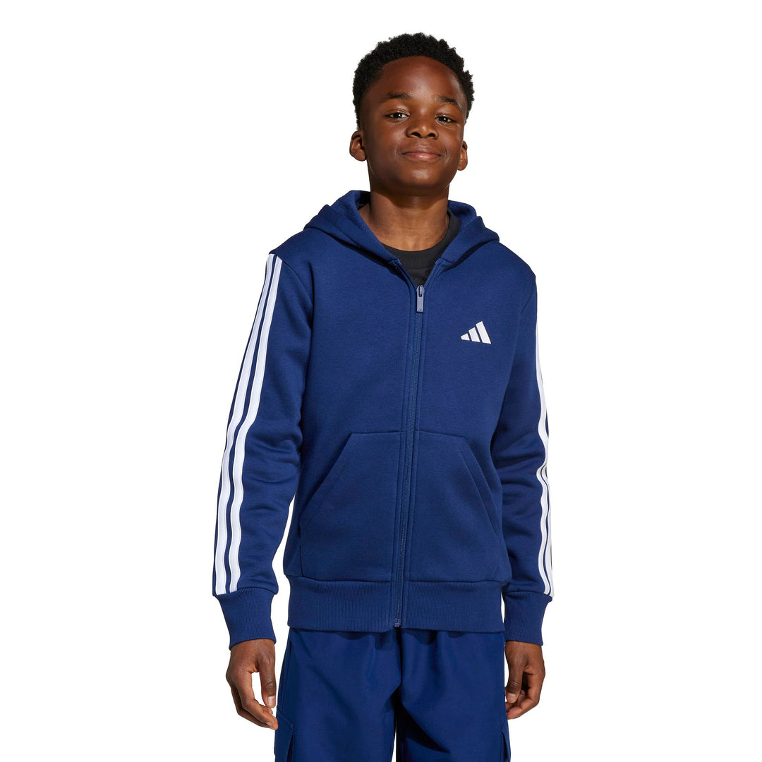 adidas J 3S Fl Fz Hd - dkblue/white