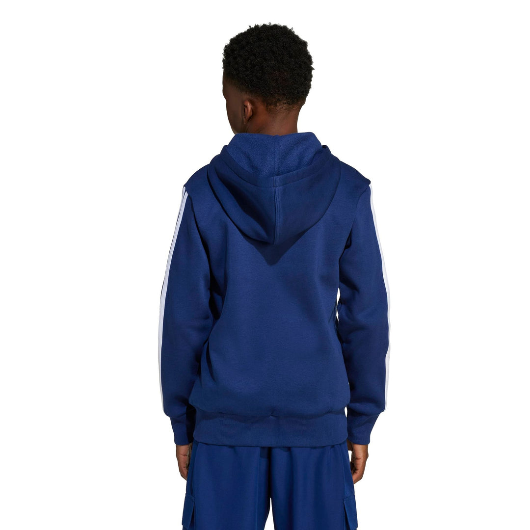 adidas J 3S Fl Fz Hd - dkblue/white