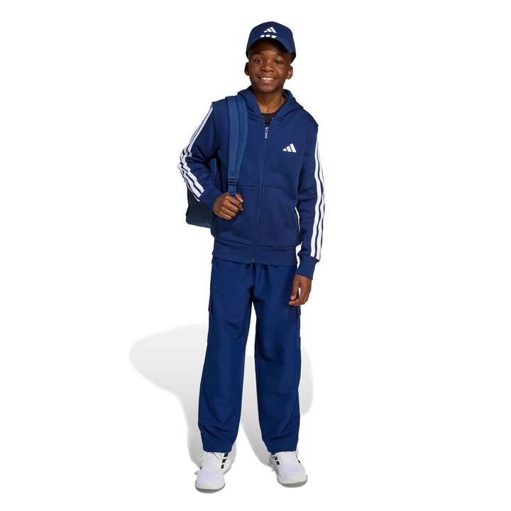 adidas J 3S Fl Fz Hd - dkblue/white