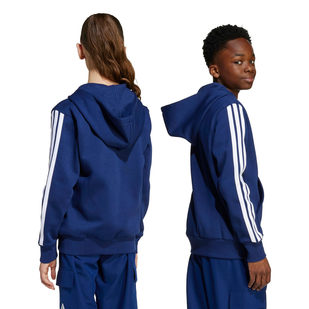 adidas J 3S Fl Fz Hd - dkblue/white
