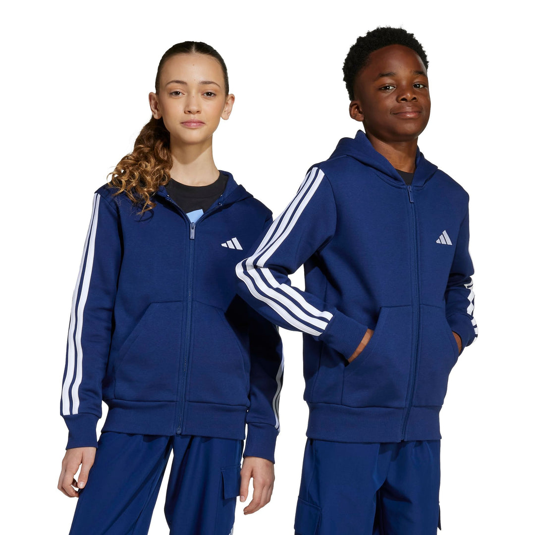 adidas J 3S Fl Fz Hd - dkblue/white