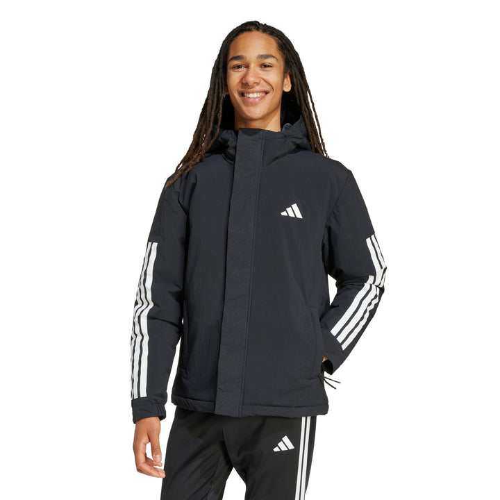 adidas 3S Hooded Ins J - black