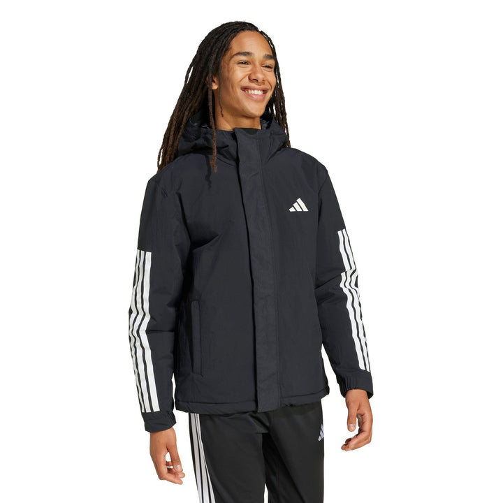 adidas 3S Hooded Ins J - black
