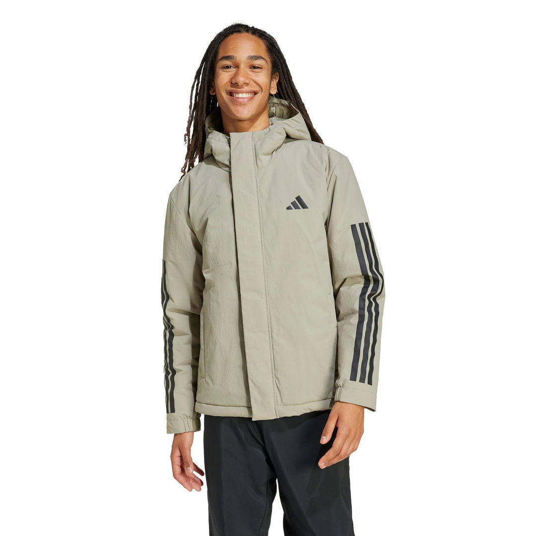adidas 3S Hooded Ins J - silpeb