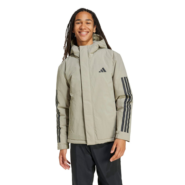 adidas 3S Hooded Ins J - silpeb