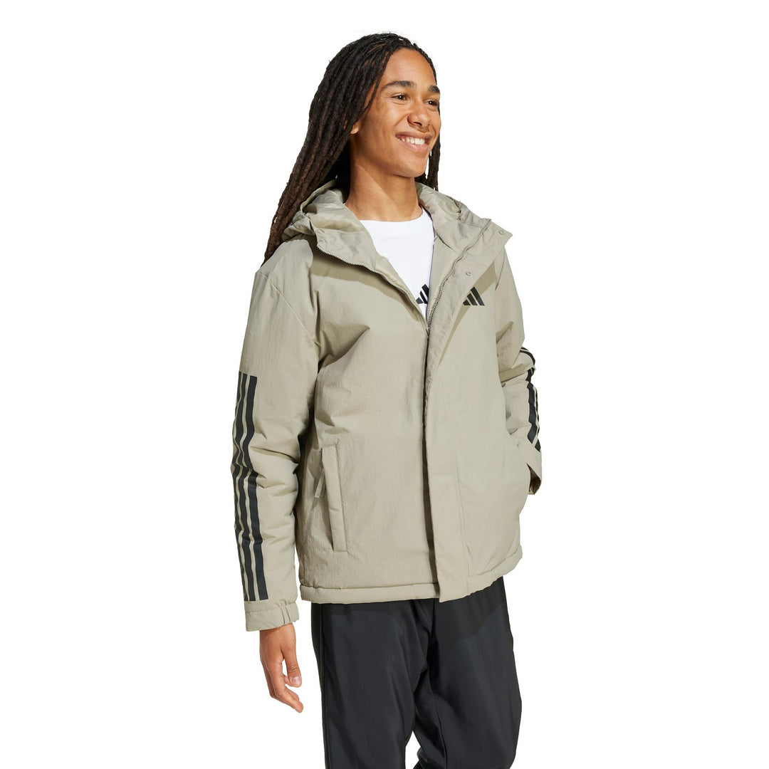 adidas 3S Hooded Ins J - silpeb