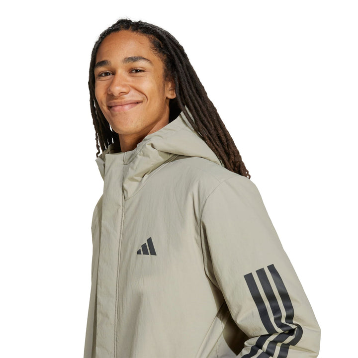 adidas 3S Hooded Ins J - silpeb