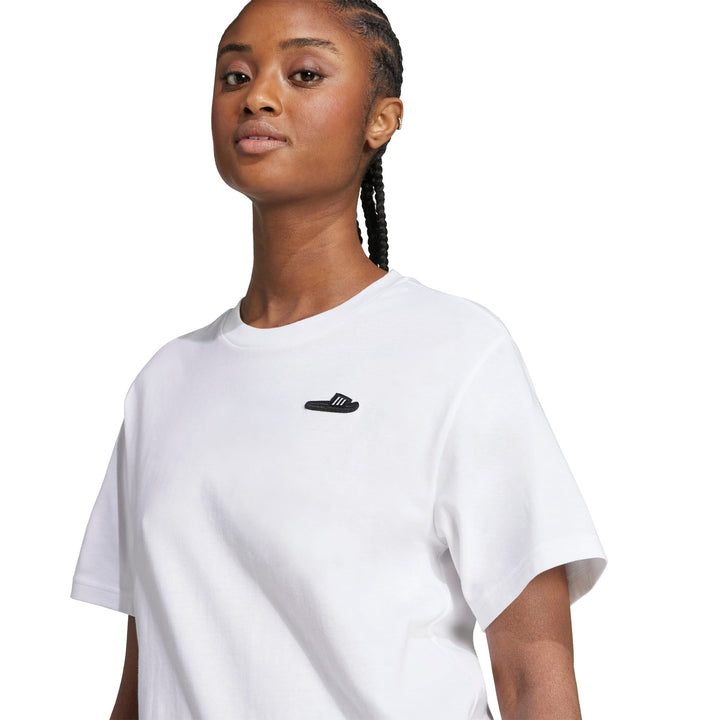 adidas Slide Tee - white