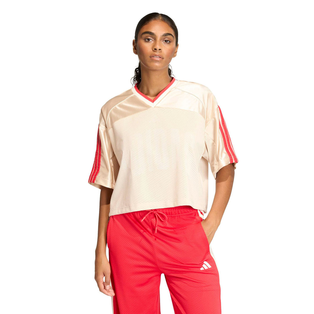 adidas W Sta Seas Tee - crli/owhite/purrub