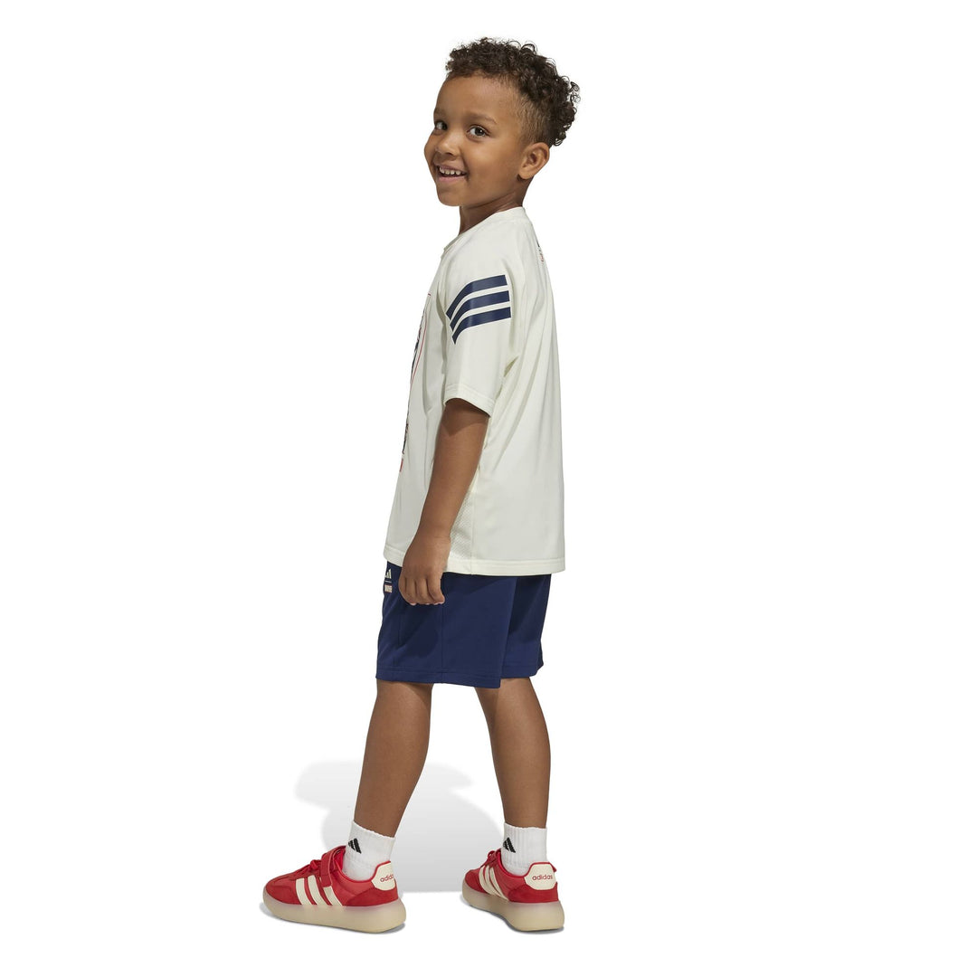adidas Lk Mrvl Sm Tset - owhite/dkblue