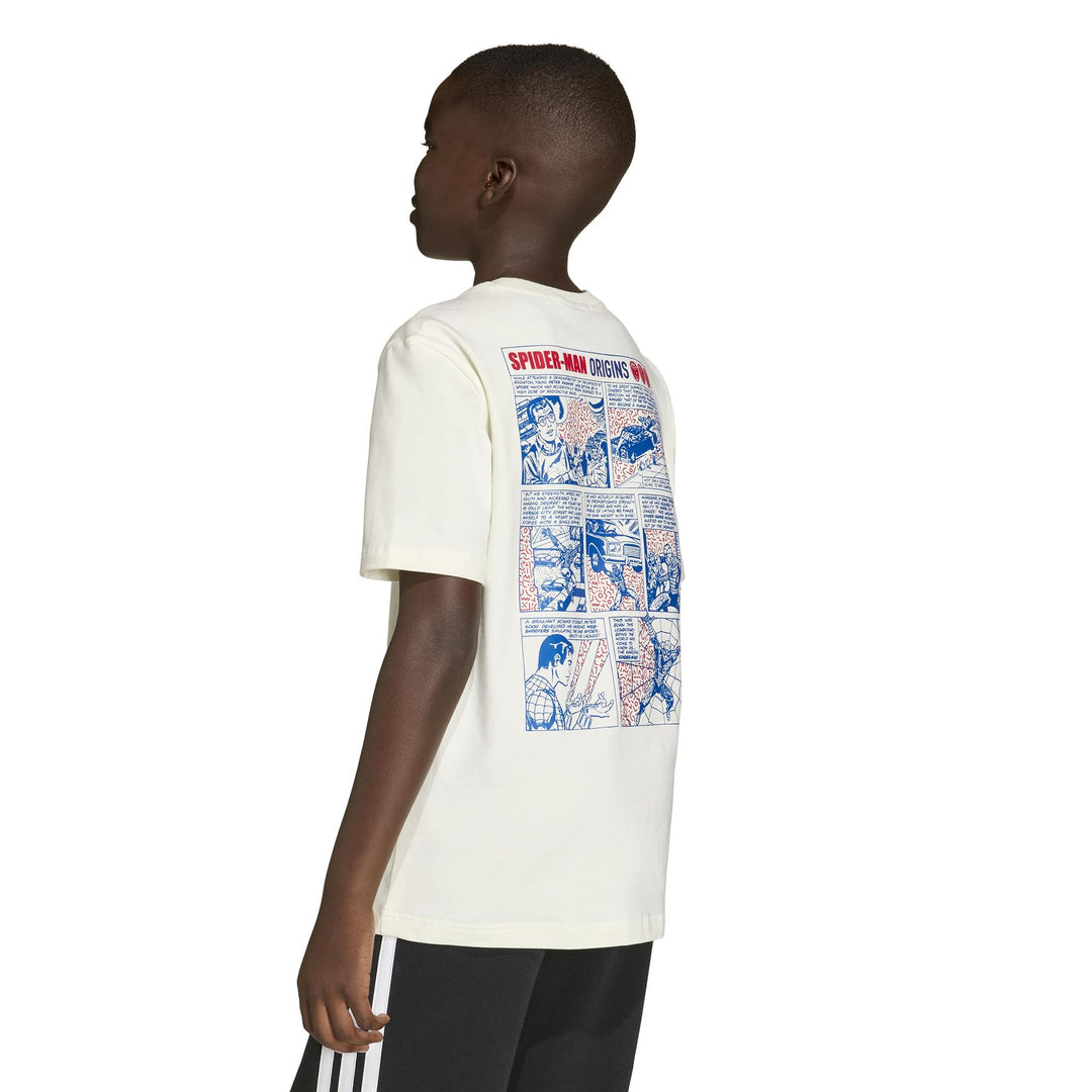 adidas J Mrvl Sm Gfx T - owhite/dkblue